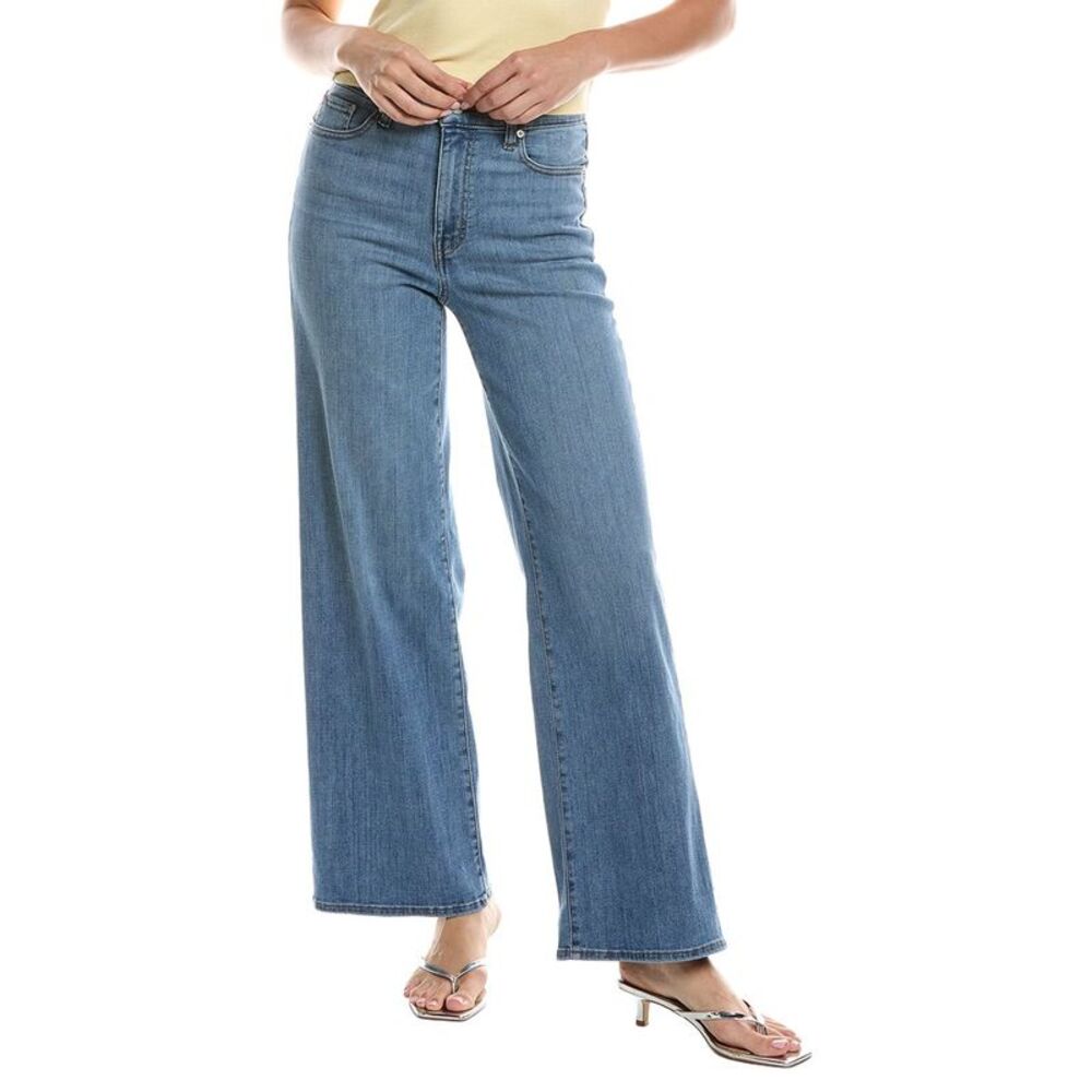 Frame Denim Womens  The High Rise Wide Leg Jean, Blue